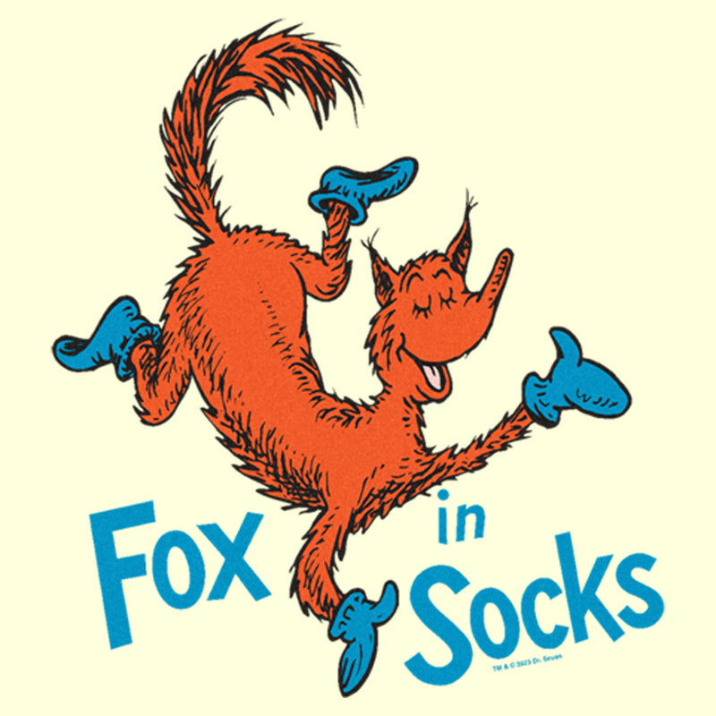Men's Dr. Seuss Fox in Socks Portrait T-Shirt – Fifth Sun