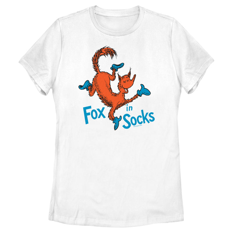 Women's Dr. Seuss Fox in Socks Portrait T-Shirt
