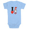Infant's Dr. Seuss I Love The Cat in the Hat Onesie