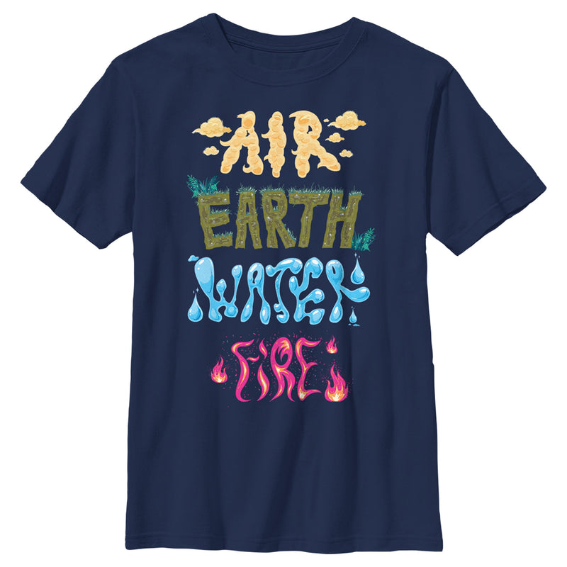 Boy's Elemental Air Earth Water Fire T-Shirt