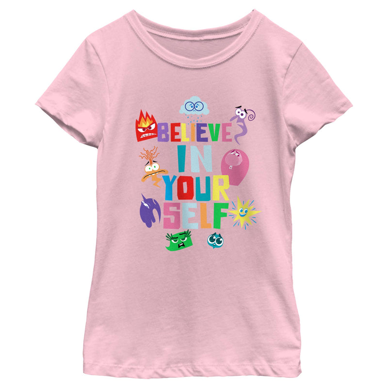 Girl's Inside Out 2 Believe In Your Self T-Shirt