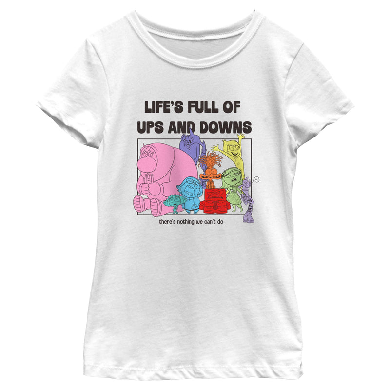 Girl's Inside Out 2 Life's Full of Ups and Downs T-Shirt
