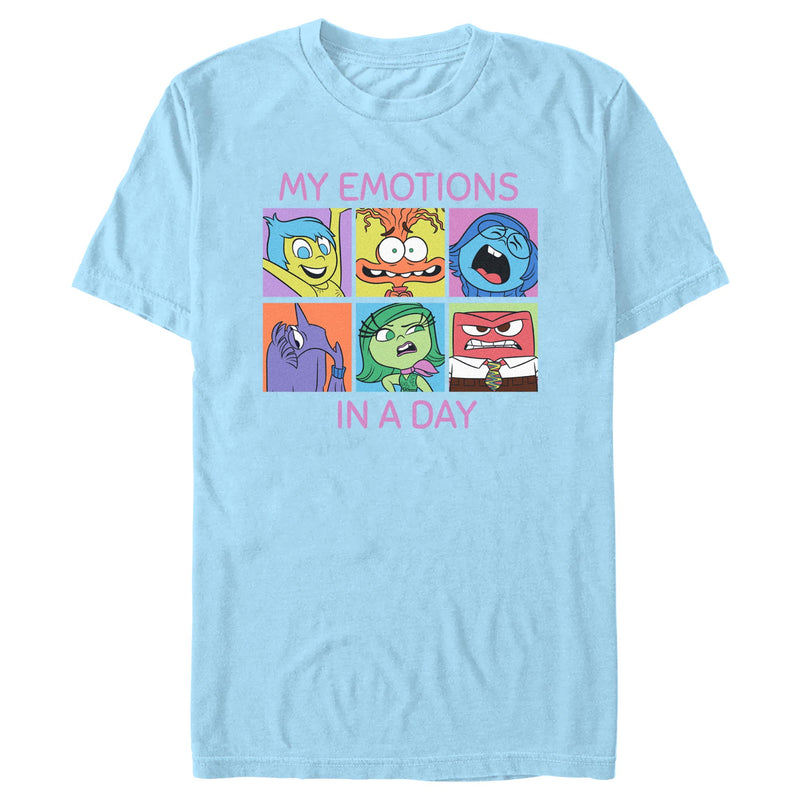 Men's Inside Out 2 My Emotions in a Day T-Shirt