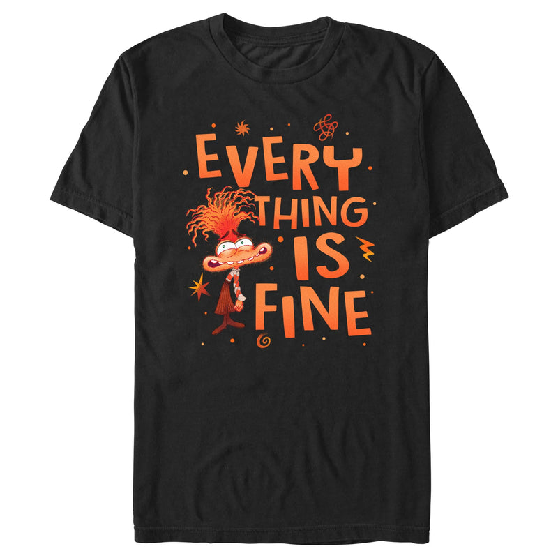 Men's Inside Out 2 Anxiety Everything Is Fine T-Shirt