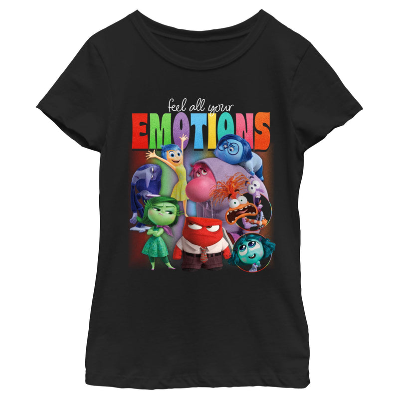 Girl's Inside Out 2 Feel All Your Emotions T-Shirt