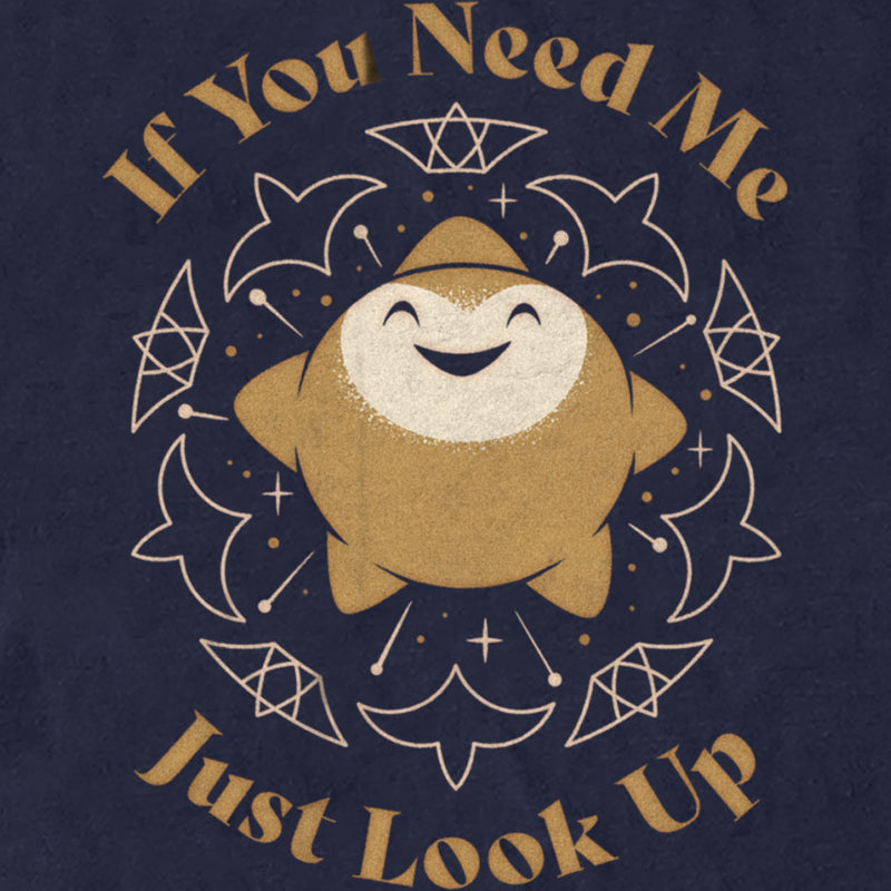 Men's Wish Star If You Need Me Just Look Up T-Shirt