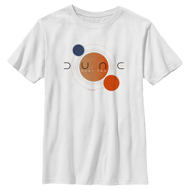 Boy's Dune Part Two Planets Logo T-Shirt