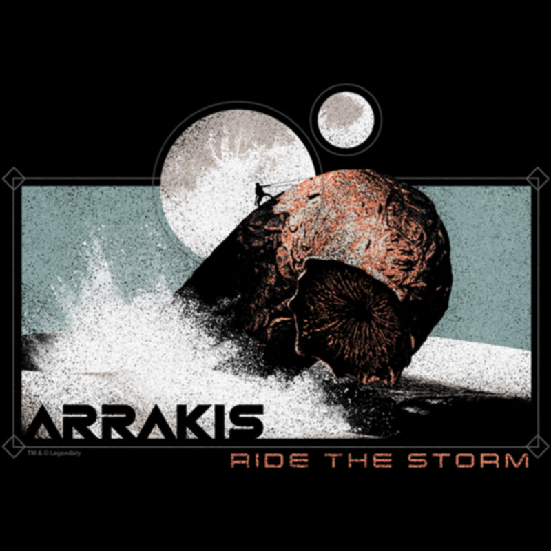 Women's Dune Part Two Arrakis Ride the Storm Sandworm T-Shirt