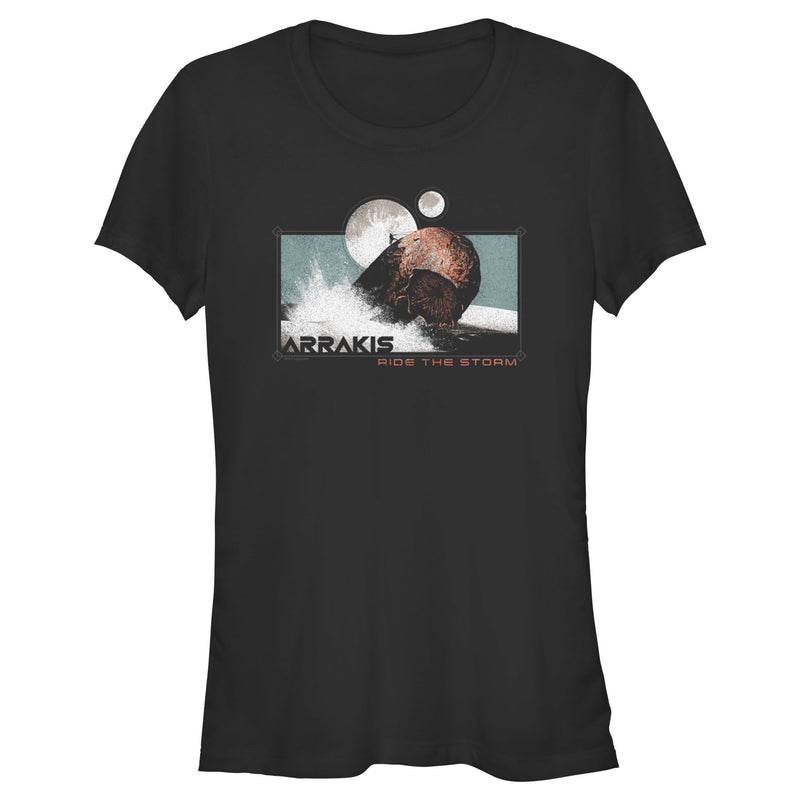 Junior's Dune Part Two Arrakis Ride the Storm Sandworm T-Shirt