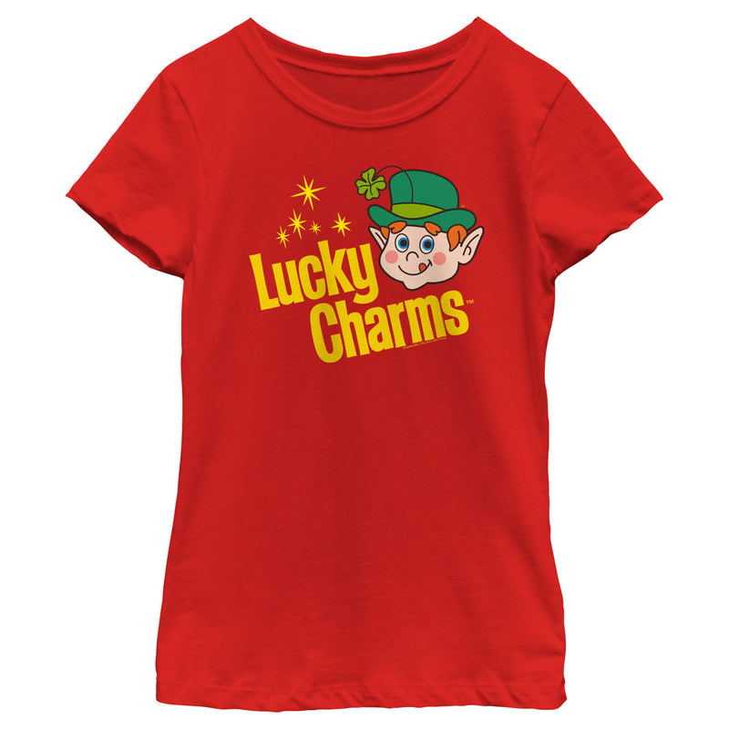 Girl's Lucky Charms Retro Logo T-Shirt