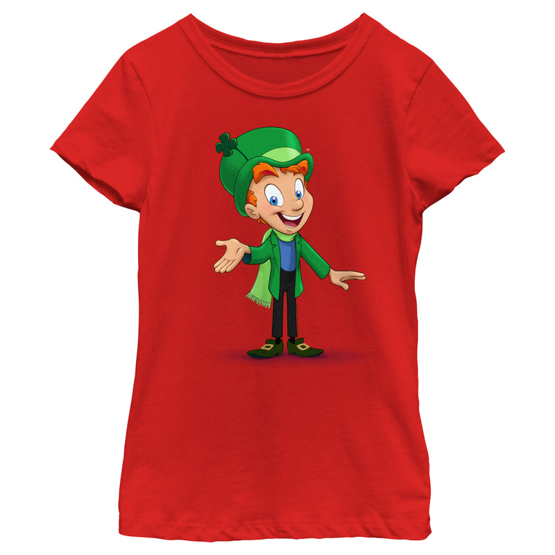 Girl's Lucky Charms Mascot Portrait T-Shirt