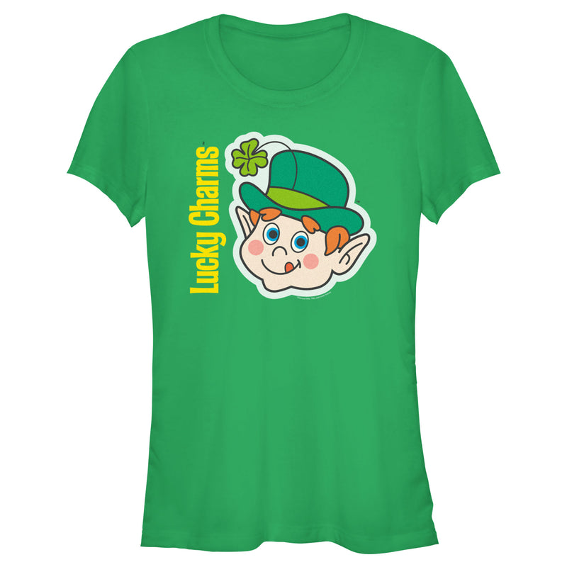 Junior's Lucky Charms Leprechaun Face T-Shirt