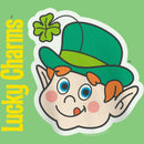 Girl's Lucky Charms Leprechaun Face T-Shirt