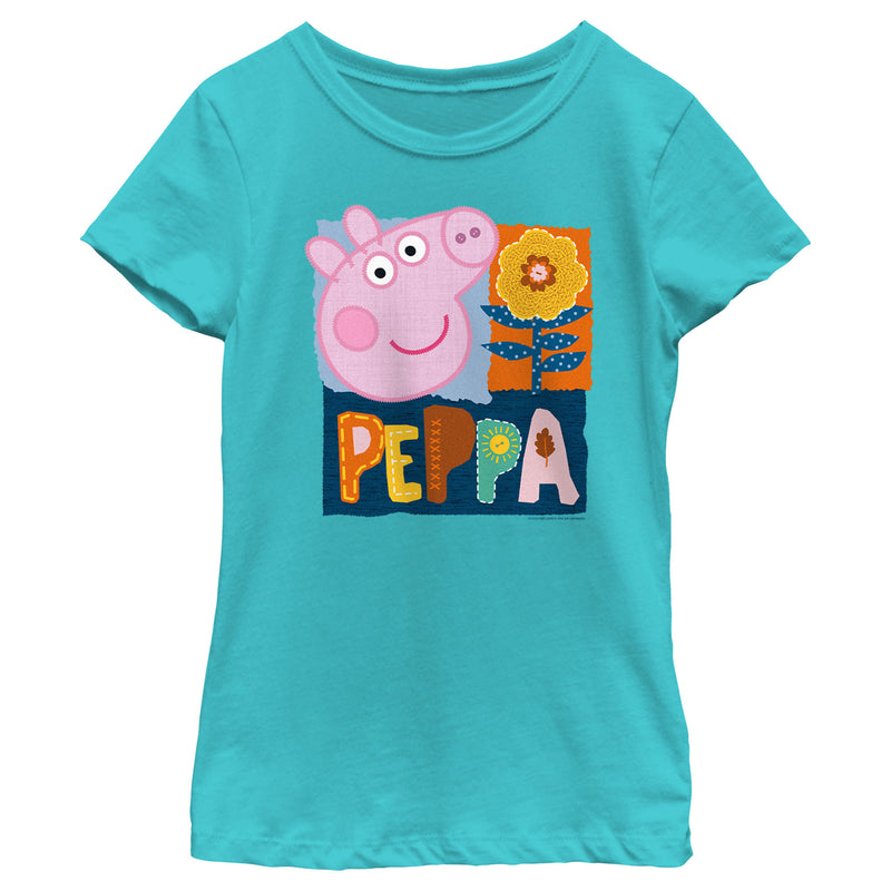 Girl's Peppa Pig Spring Portrait T-Shirt