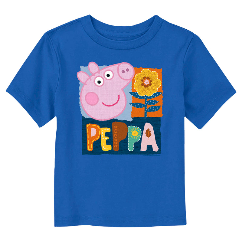 Toddler's Peppa Pig Embroidered Portrait T-Shirt