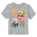 Toddler's Peppa Pig Find Your Joy Embroidery T-Shirt