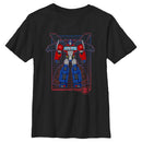 Boy's Transformers Optimus Prime Grid T-Shirt