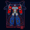 Girl's Transformers Optimus Prime Grid T-Shirt