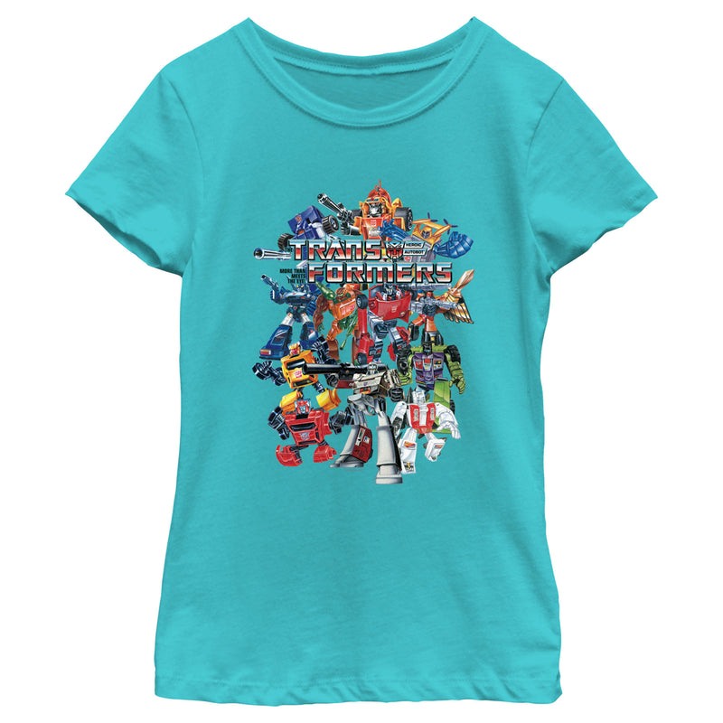 Girl's Transformers Autobots Collage T-Shirt