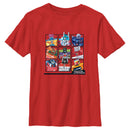 Boy's Transformers Autobots 9 Square Layout T-Shirt