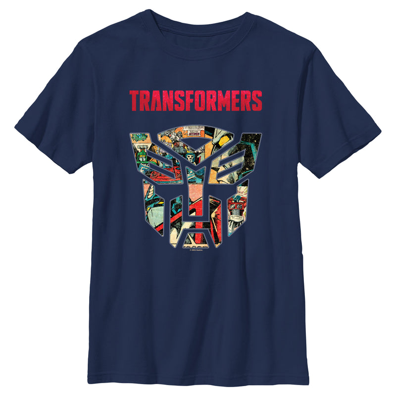 Boy's Transformers Generations Comic Logo T-Shirt