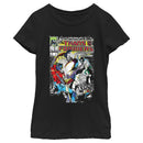 Girl's Transformers Megatron vs Optimus Prime Fight Panel T-Shirt