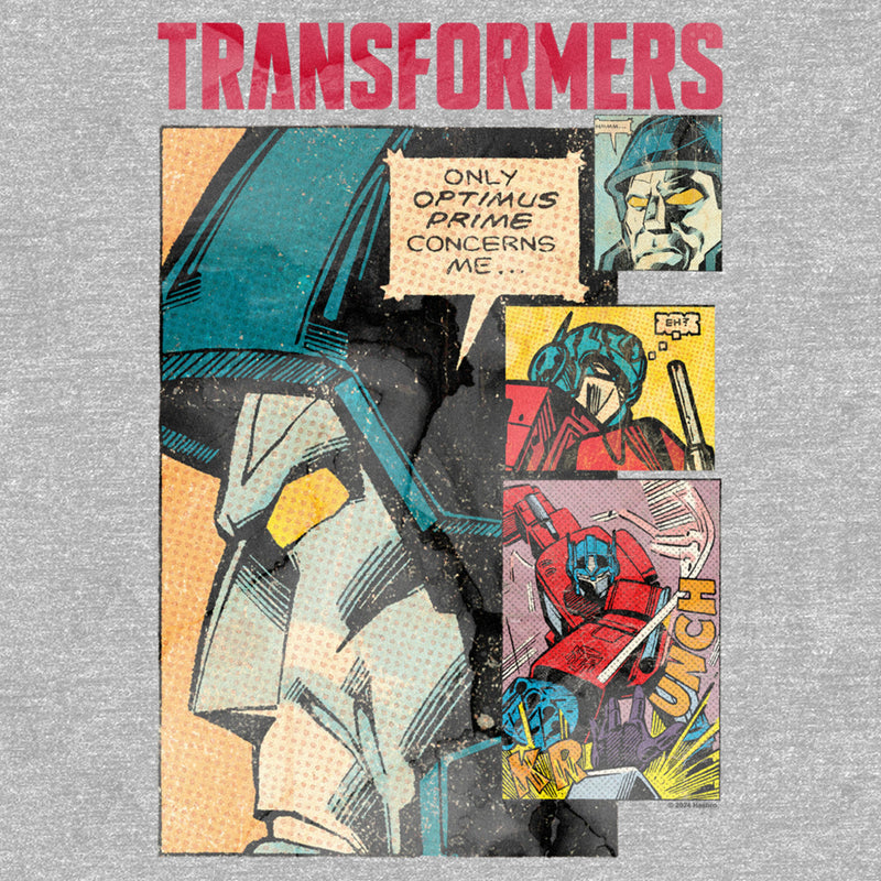 Men's Transformers Distressed Optimus Prime Concerns Me T-Shirt