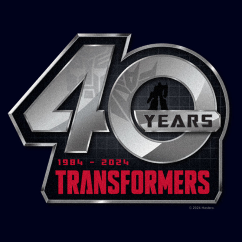 Junior's Transformers 40 Years Logo T-Shirt