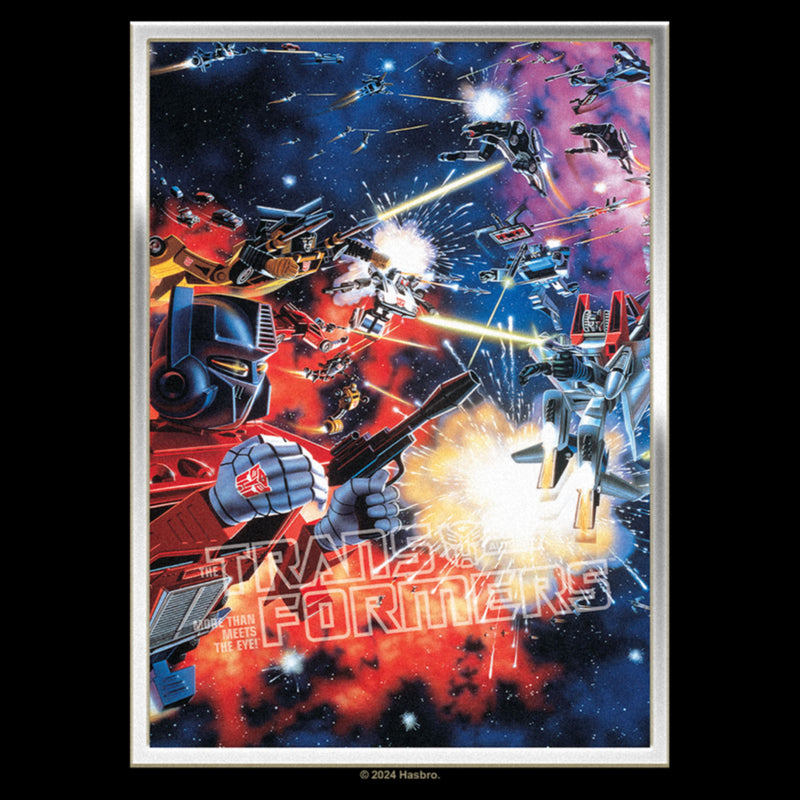 Junior's Transformers Space Battle Poster T-Shirt