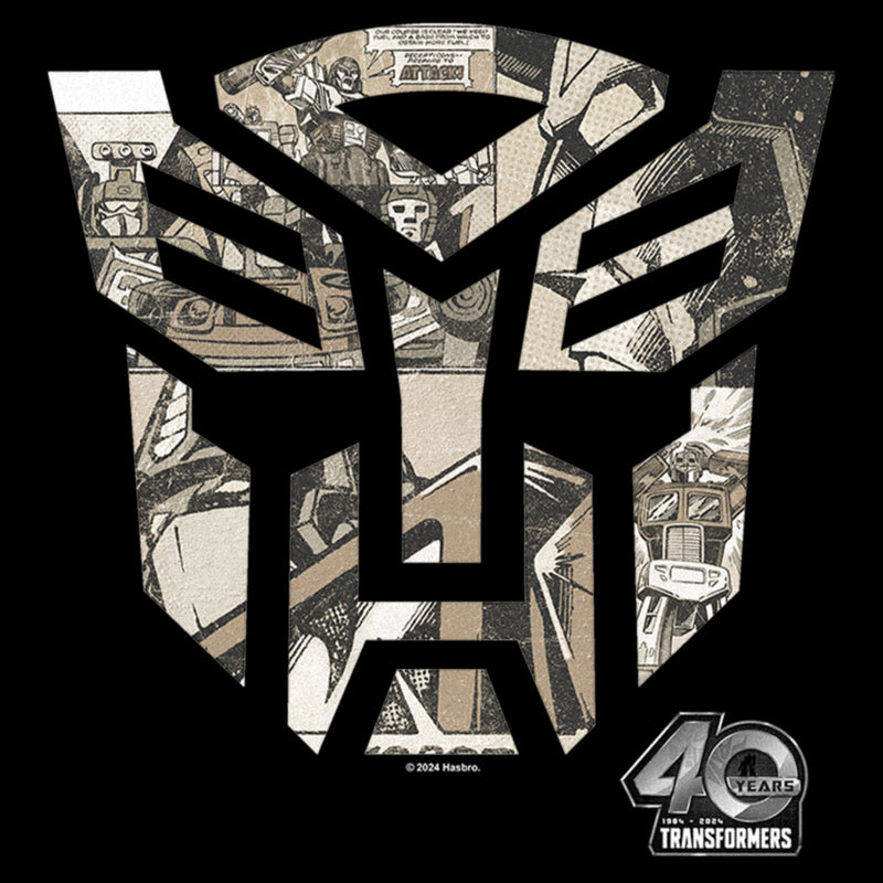 Boy's Transformers Anniversary Comic Logo T-Shirt