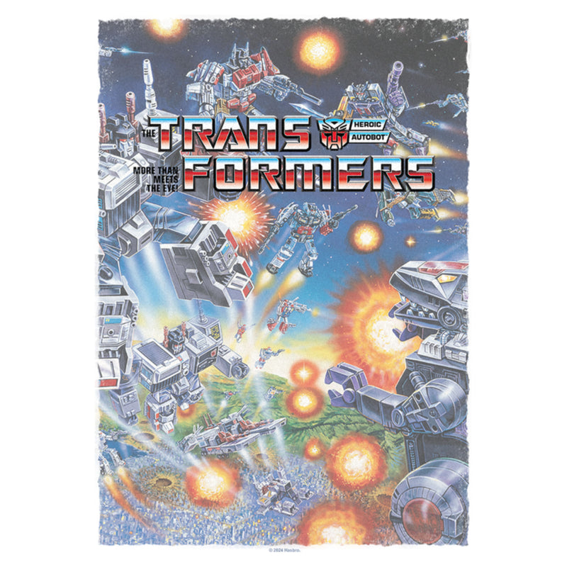 Junior's Transformers City Battle Poster T-Shirt