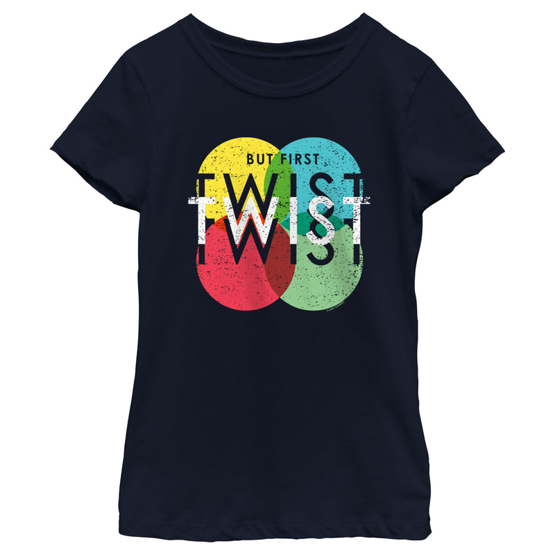 Girl's Twister But First Twist T-Shirt