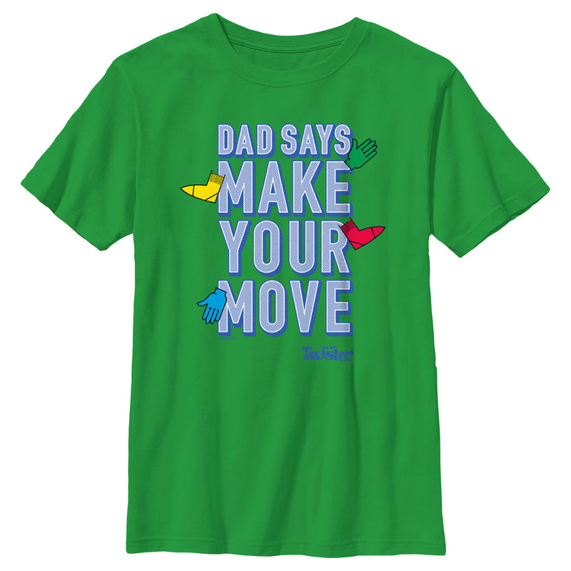 Boy's Twister Dad Says Make Your Move T-Shirt