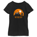 Girl's Wednesday Halloween Haunted House T-Shirt