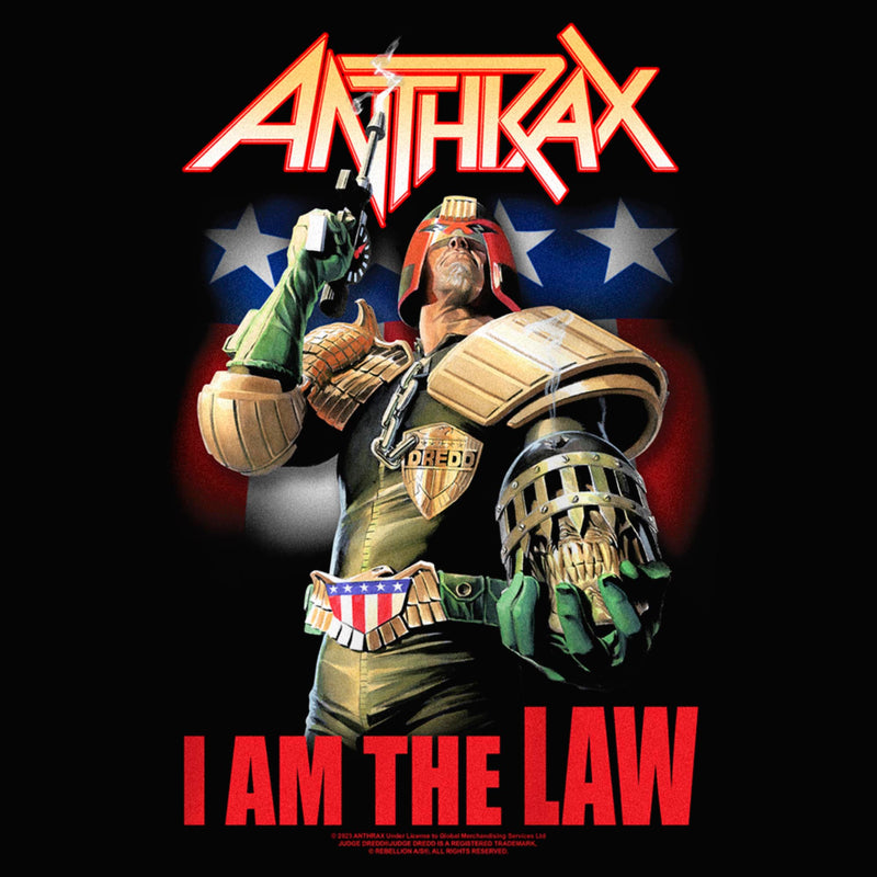 Junior's Anthrax Dredd I Am The Law Racerback Tank Top