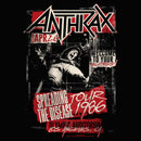 Junior's Anthrax Welcome To Your Nightmare Distressed Racerback Tank Top