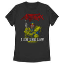 Women's Anthrax Distressed I Am The Law T-Shirt