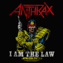 Junior's Anthrax Distressed I Am The Law Racerback Tank Top