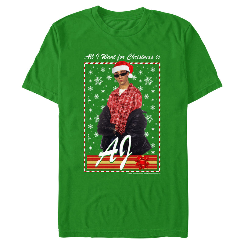 Men's Backstreet Boys AJ All I Want for Christmas T-Shirt