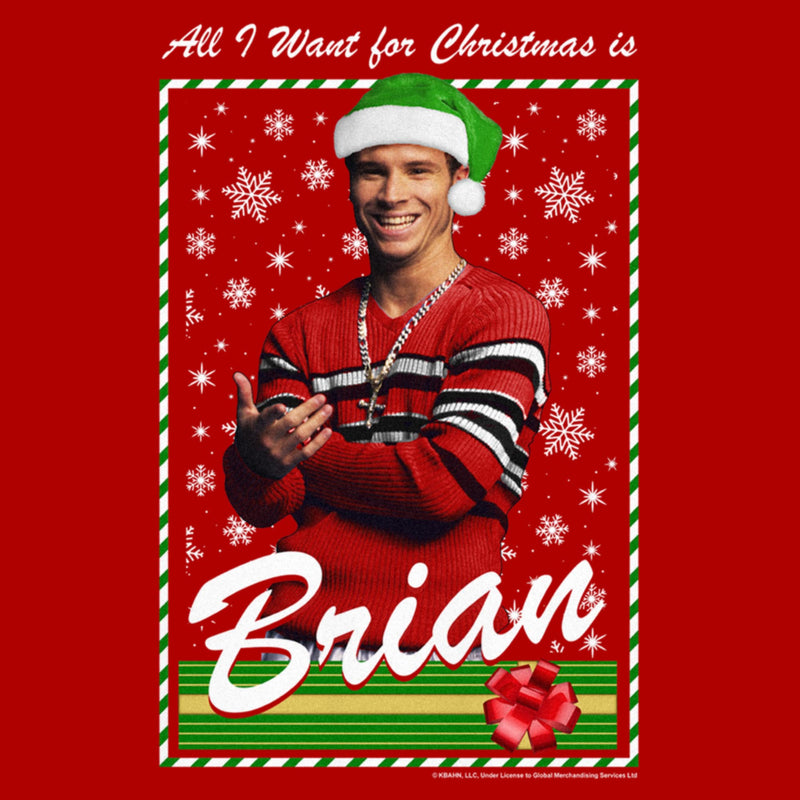 Junior's Backstreet Boys Brian All I Want for Christmas T-Shirt