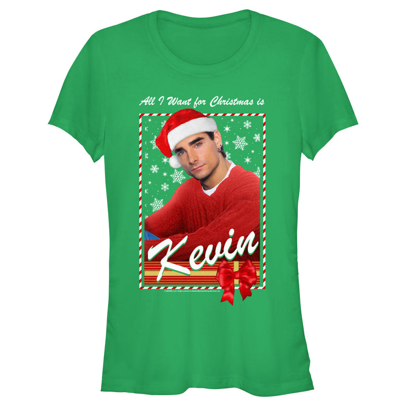 Junior's Backstreet Boys Kevin All I Want for Christmas T-Shirt