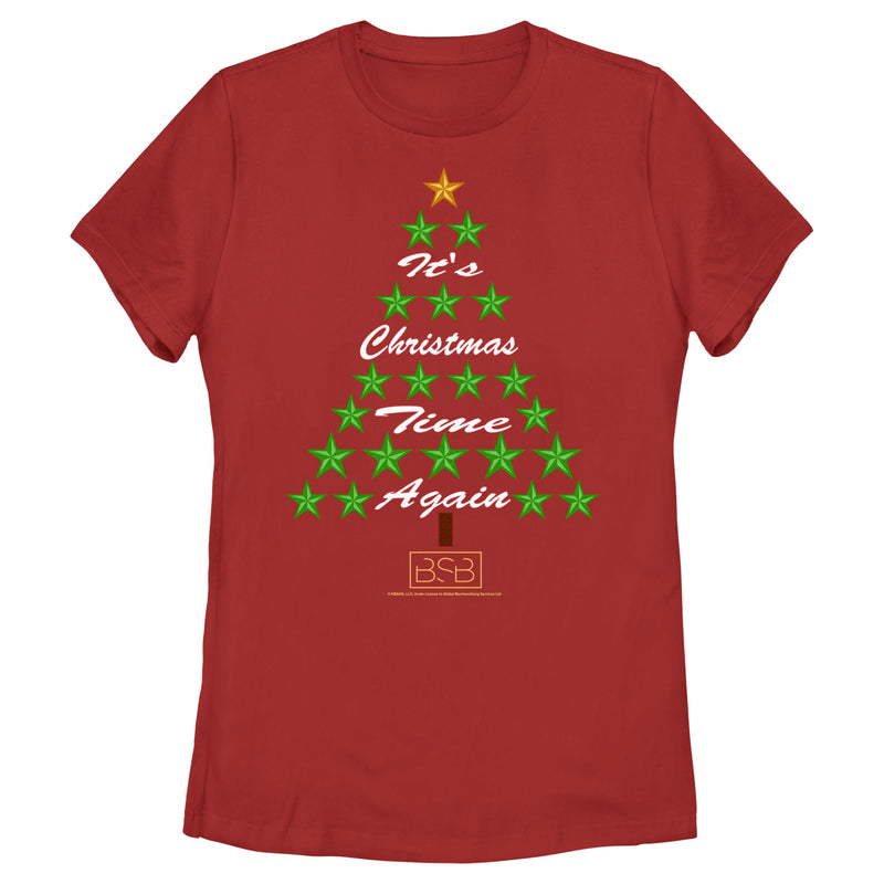 Women's Backstreet Boys It's Christmas Time Again T-Shirt