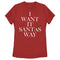 Women's Backstreet Boys I Want It Santa's Way T-Shirt