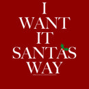 Women's Backstreet Boys I Want It Santa's Way T-Shirt