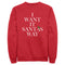 Men's Backstreet Boys I Want It Santa's Way Sweatshirt