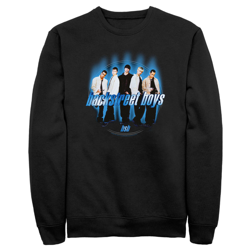 Men's Backstreet Boys Blue Glowing Circle Sweatshirt