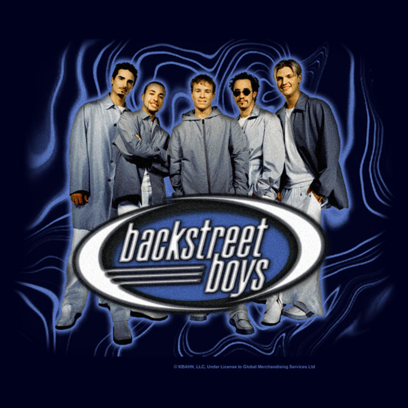 Men's Backstreet Boys Groovy Background Group Shot T-Shirt