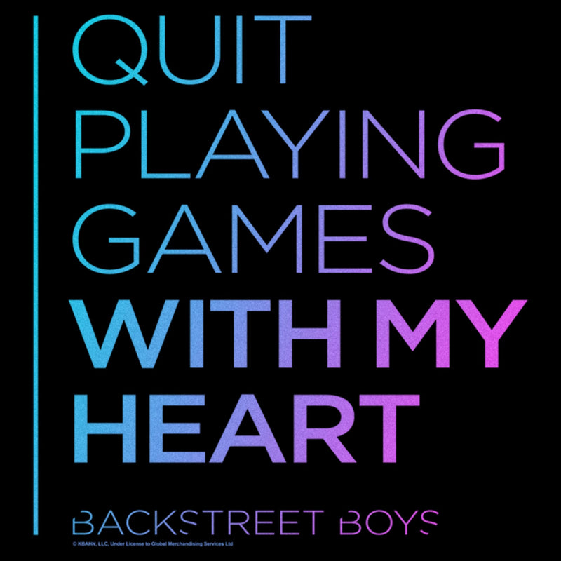 Men's Backstreet Boys Quit Playing Games With My Heart T-Shirt