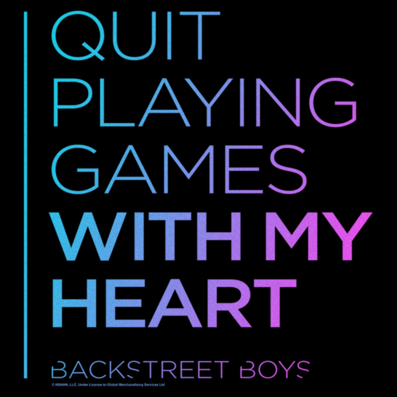 Women's Backstreet Boys Quit Playing Games With My Heart T-Shirt