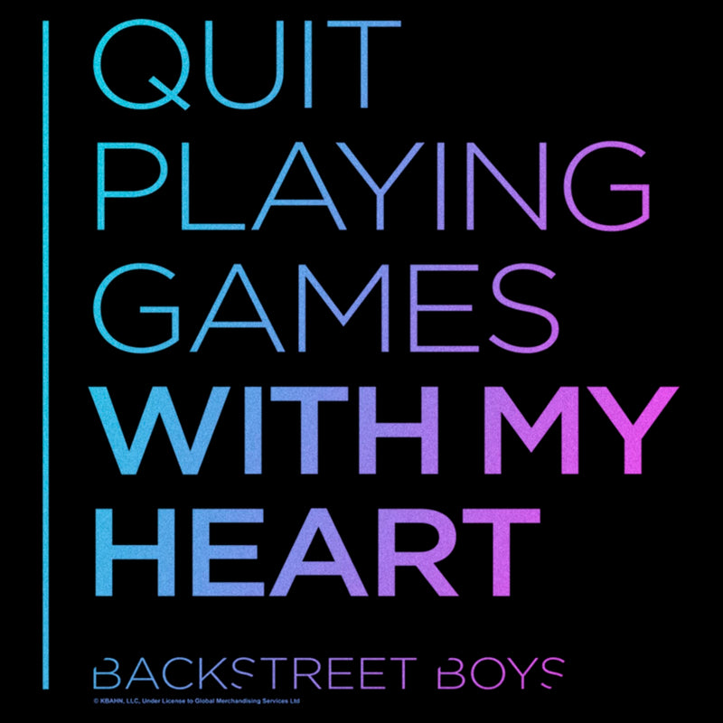 Men's Backstreet Boys Quit Playing Games With My Heart Sweatshirt